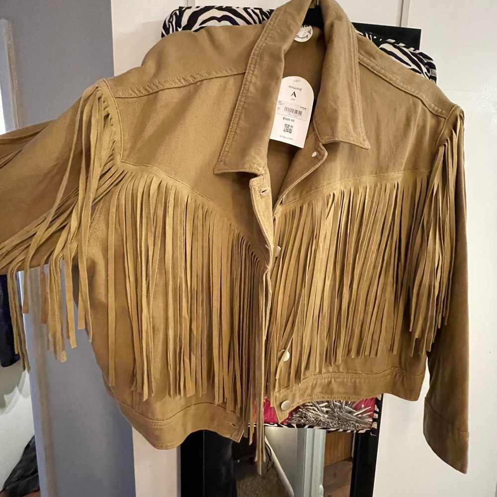 2x Arula fringe jacket never worn tag still on!
